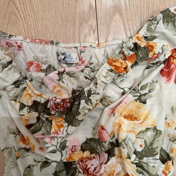 Floral strapless romper - Picture 4 of 4